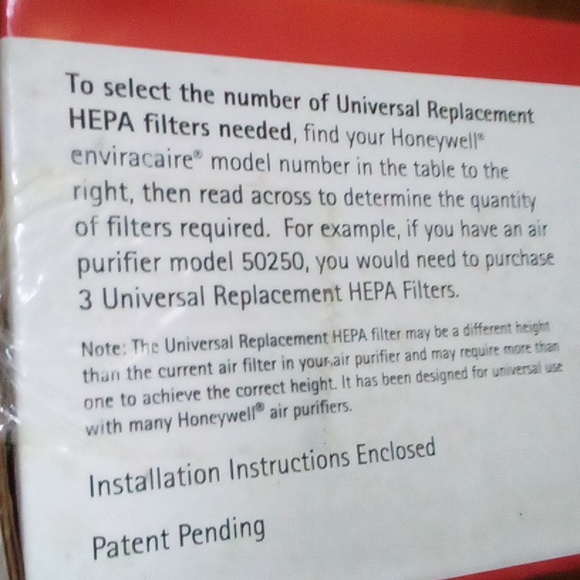 2004 Honeywell HRF-14 Replacement 14 Inch Air Purifier Filter New Sealed Box - Picture 6 of 11